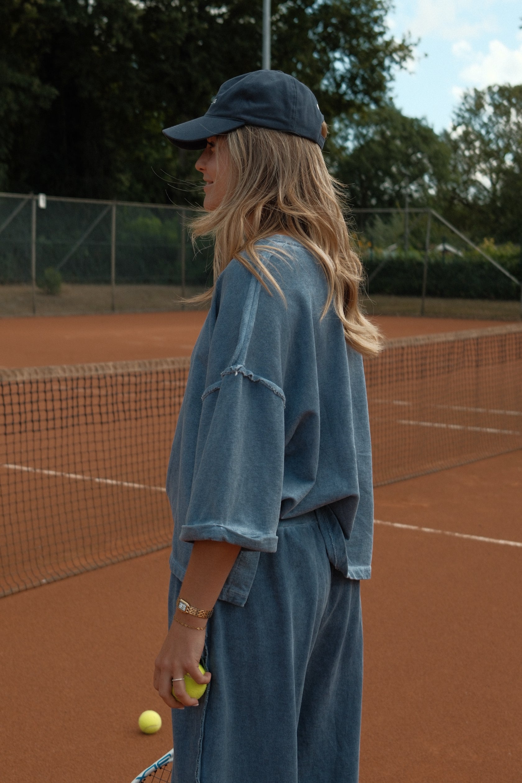 VINTAGE WASHED TEE  BLUE