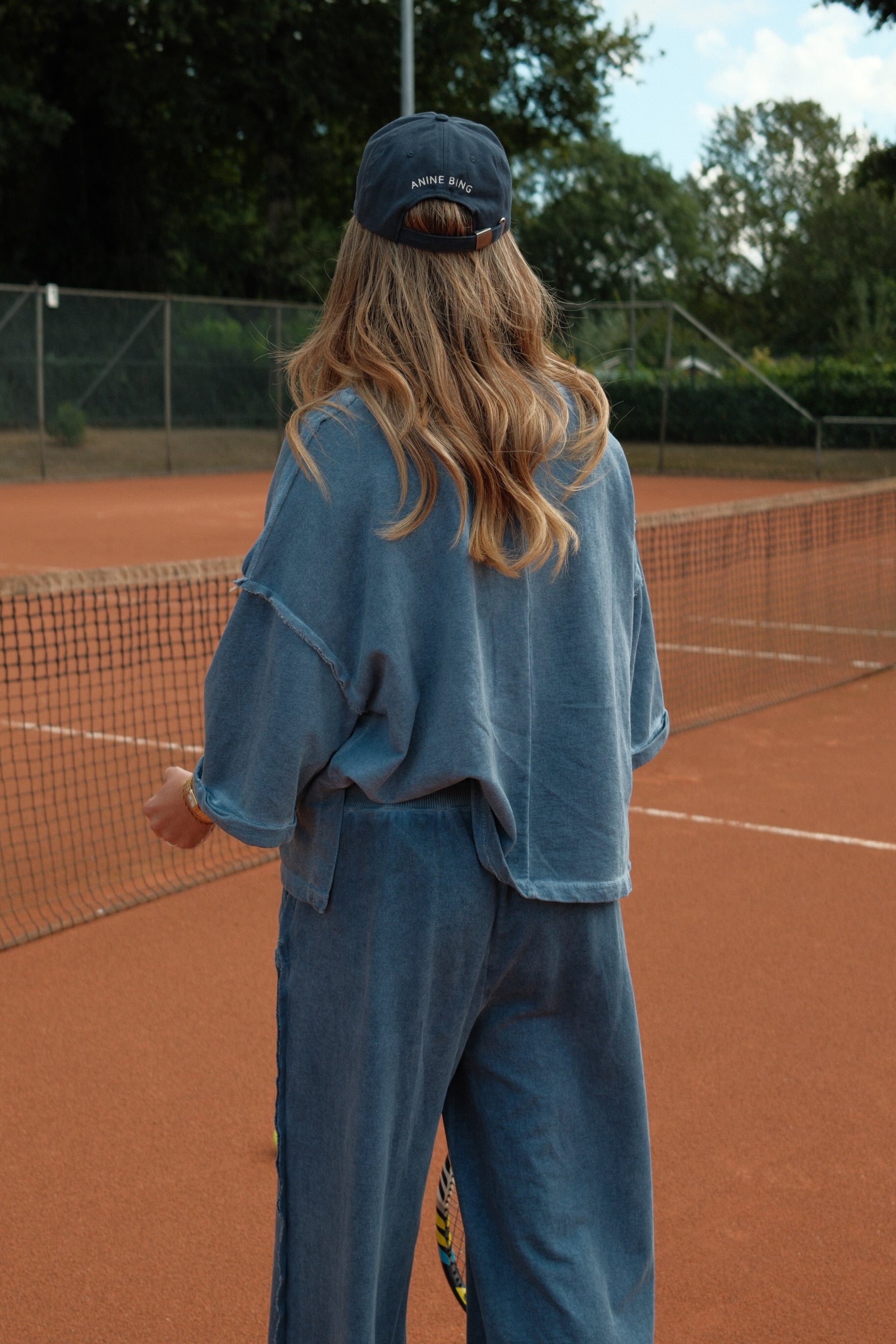 VINTAGE WASHED PANTS BLUE (SET)