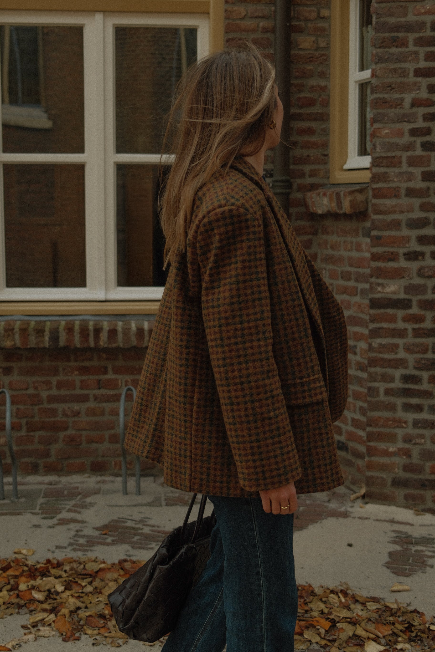OVERSIZED CHECKED WOOLMIX BLAZER