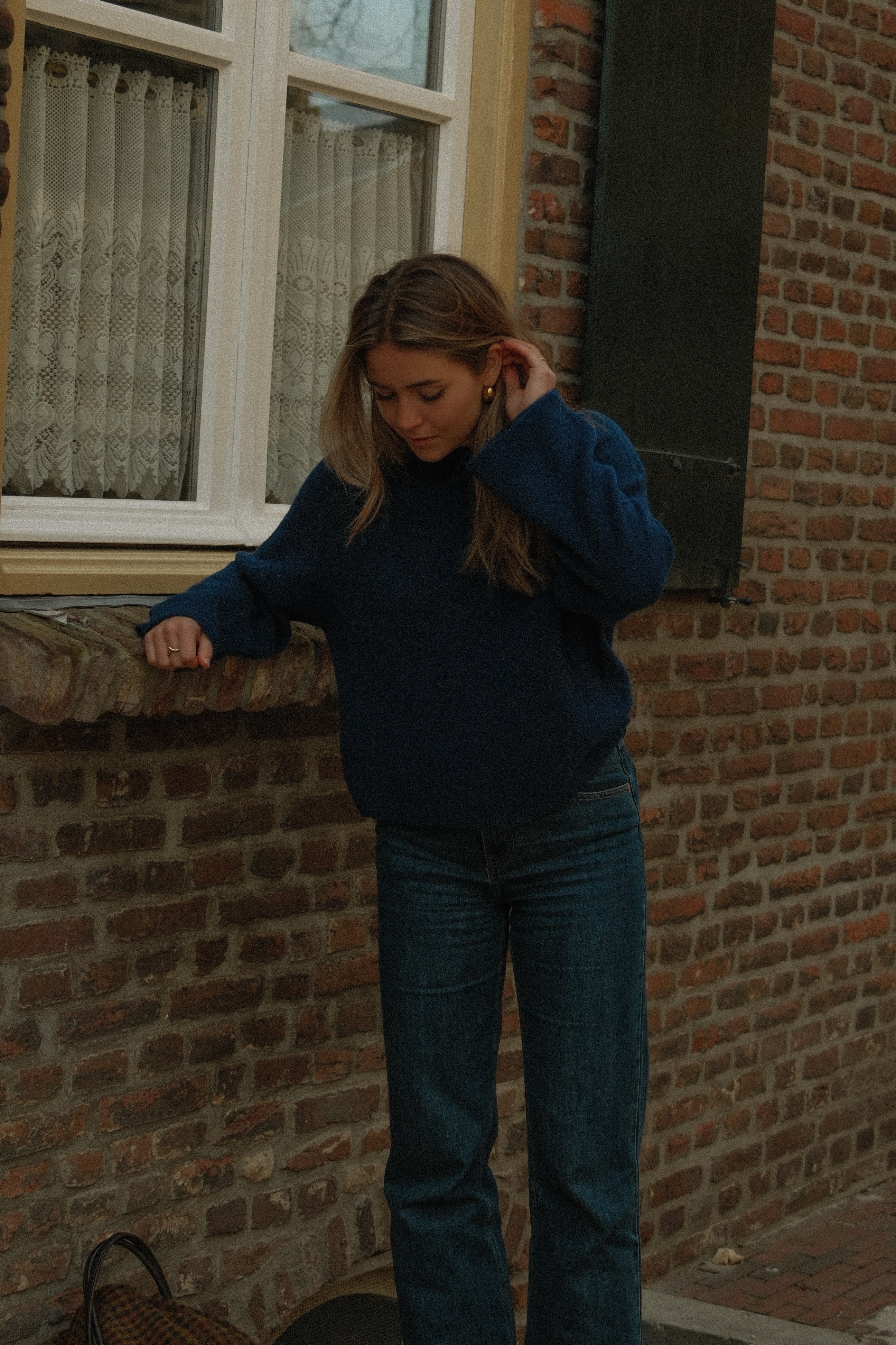 WIDE SLEEVE SARAH KNIT NAVY