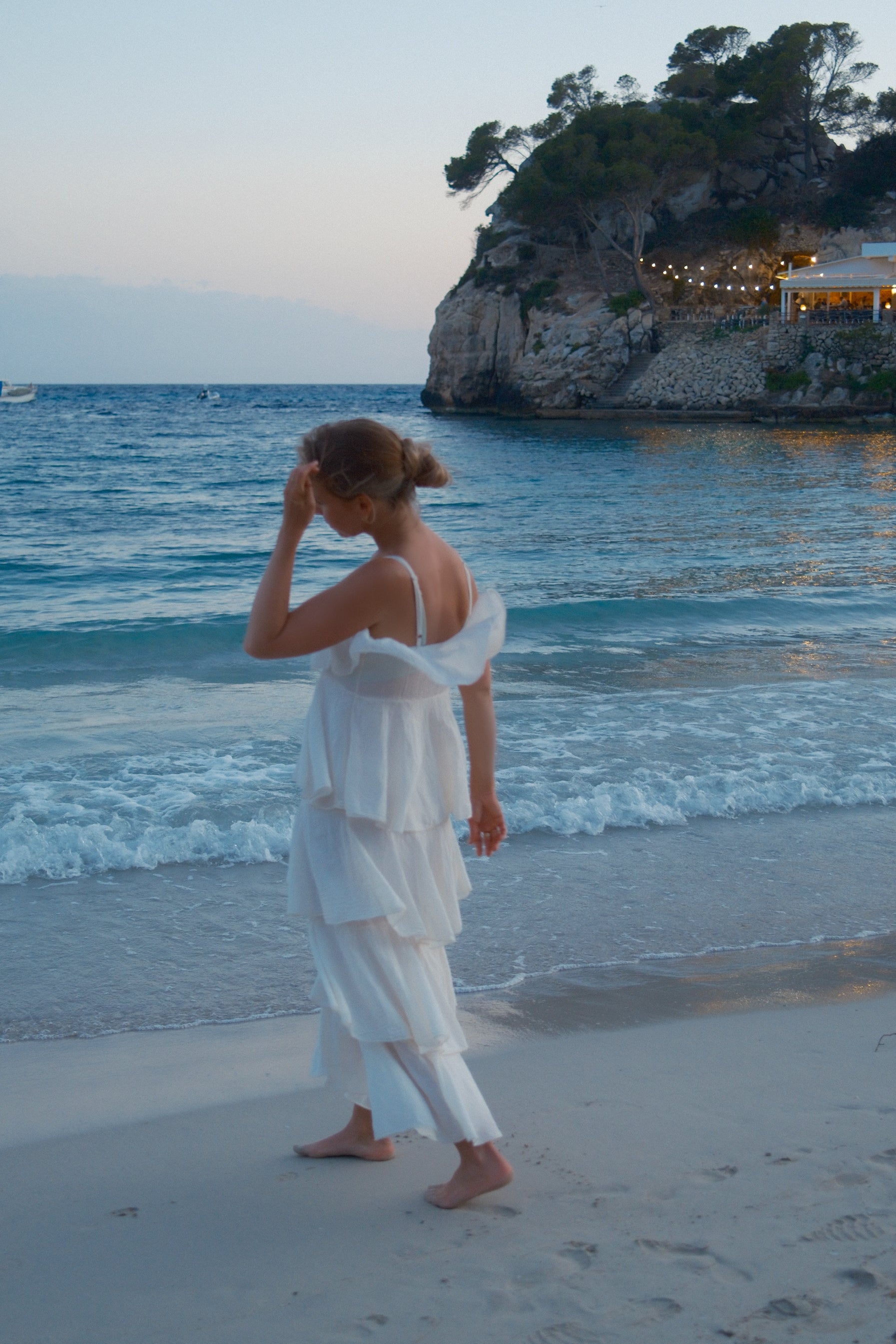 VOLANT MAXI DRESS ECRU