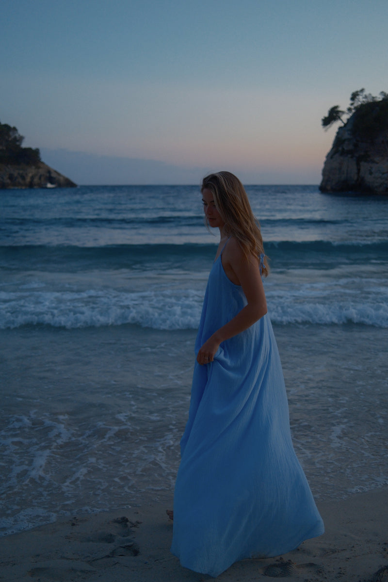 HOLLY MAXI DRESS SKYBLUE
