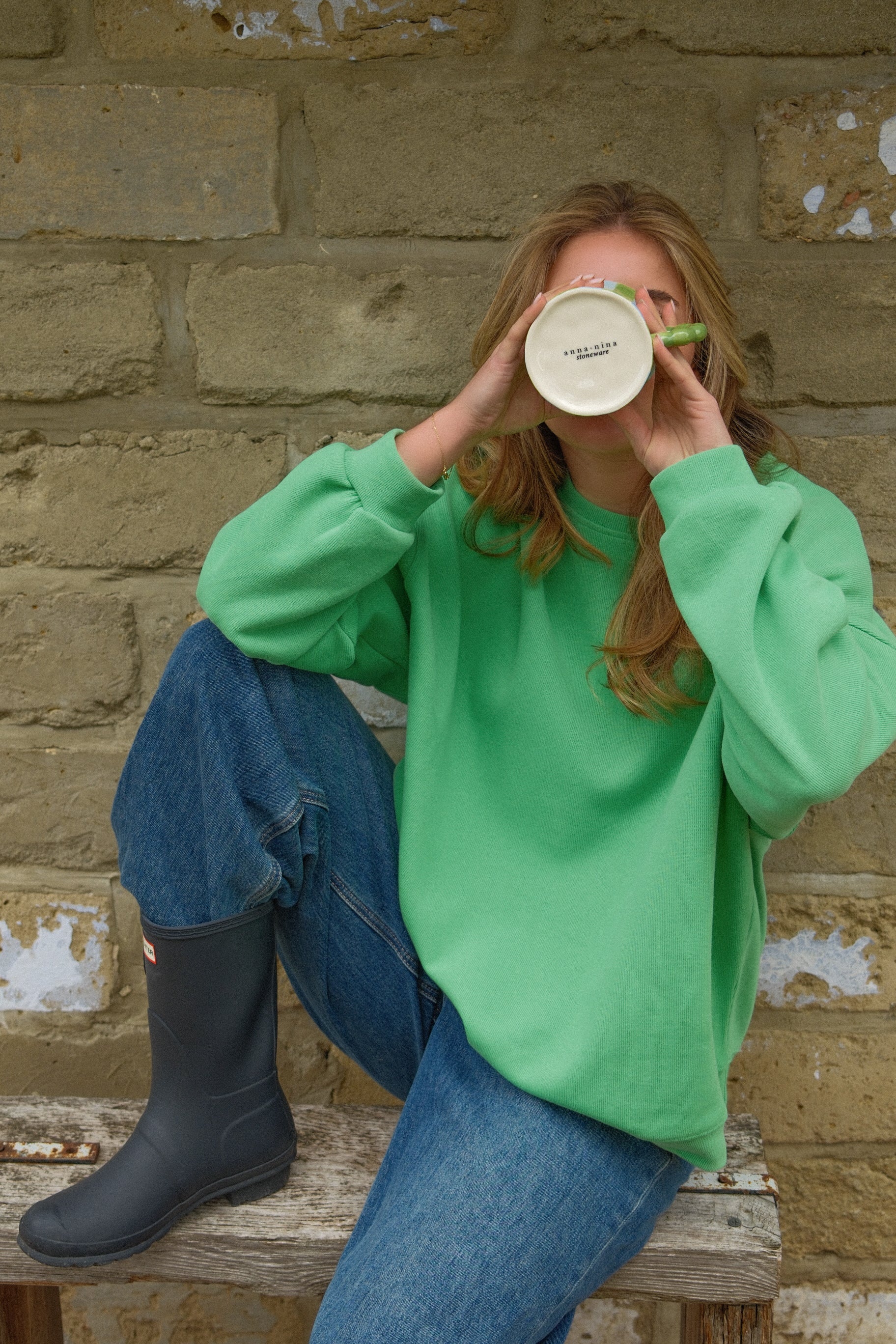ESSENTIAL OVERSIZED SWEATER MINT GREEN