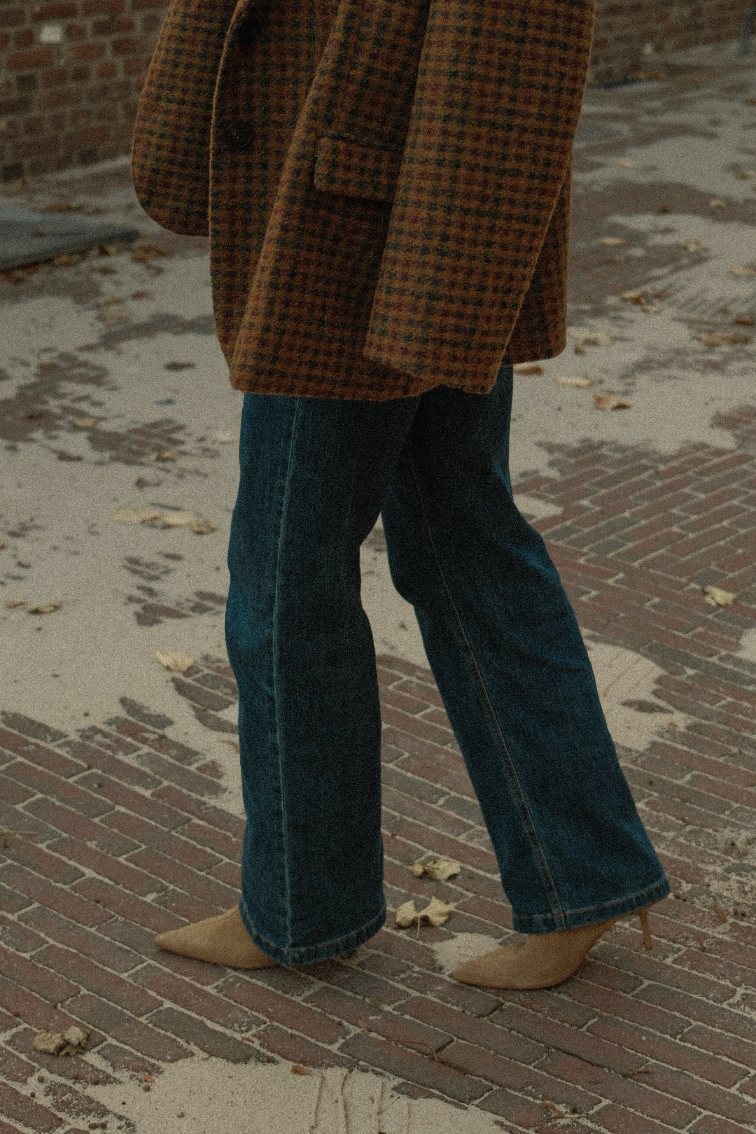 OVERSIZED CHECKED WOOLMIX BLAZER