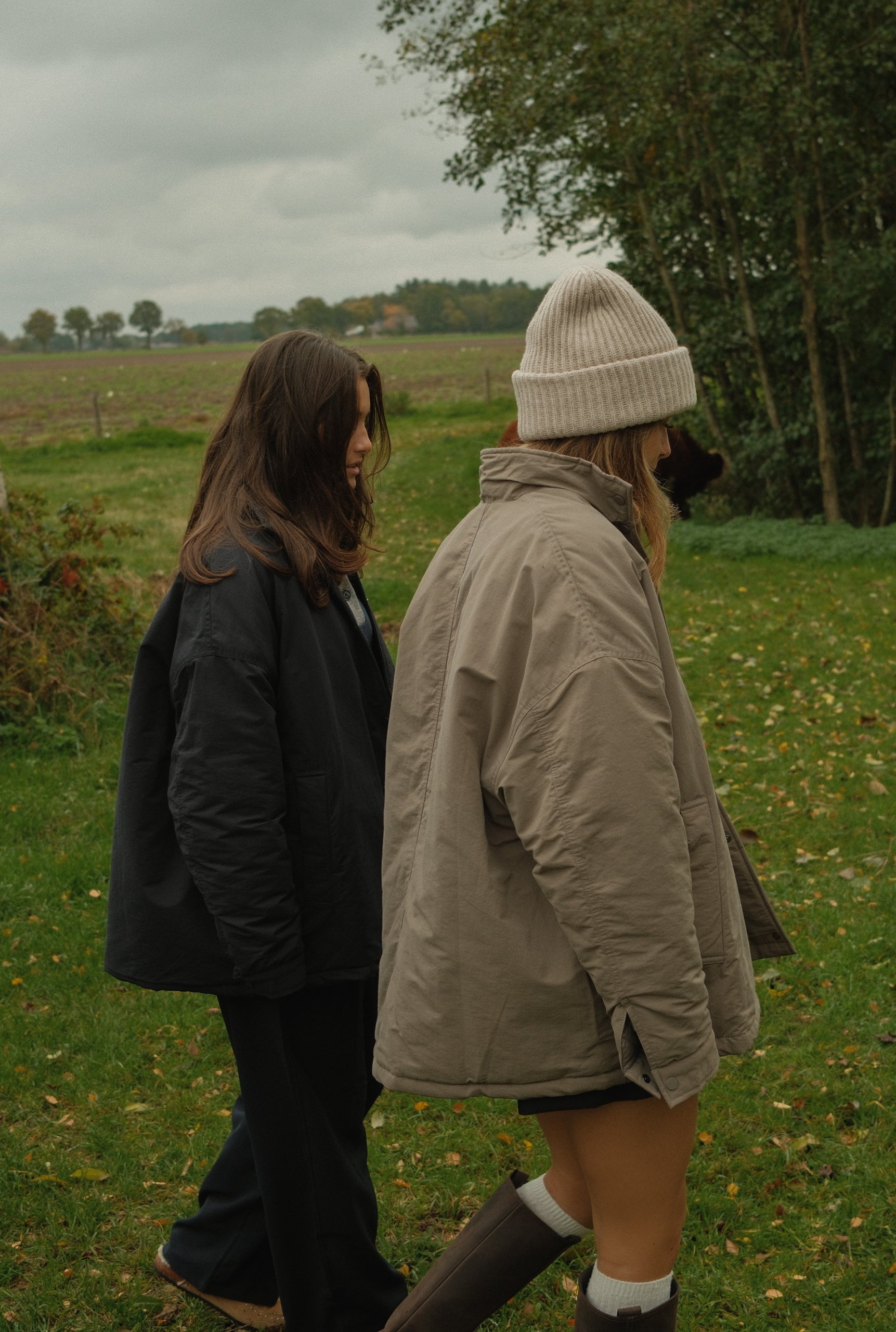 THE HARRIS PUFFER COAT NAVY