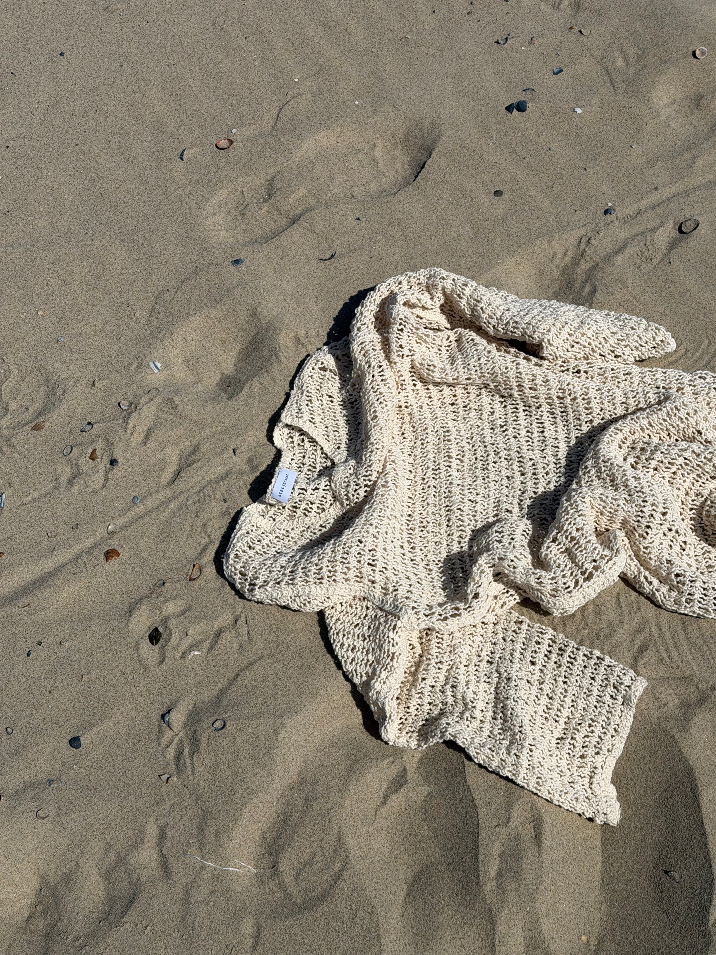 CROCHET DRESS BEIGE