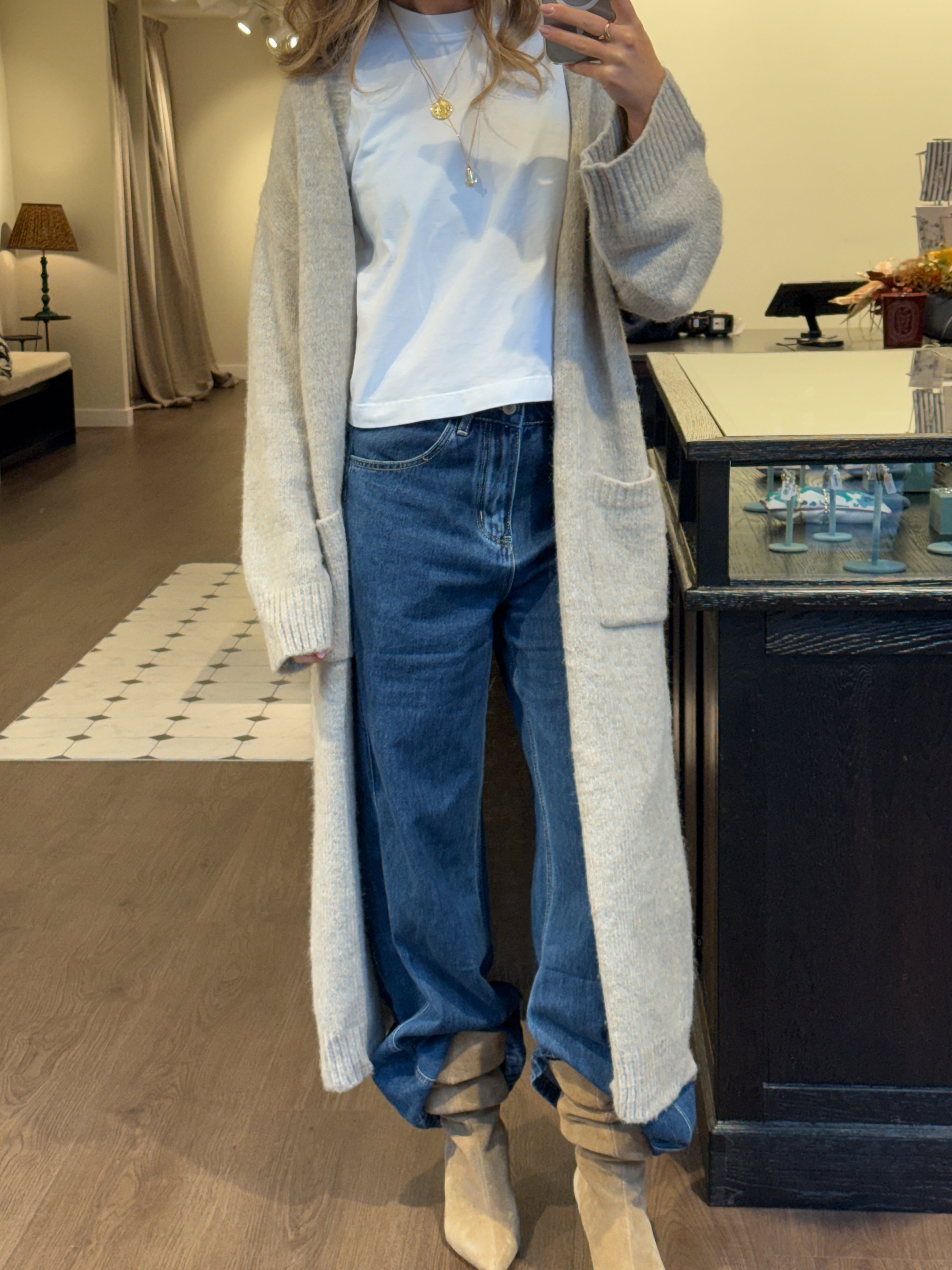 THE ASPEN CARDIGAN BEIGE