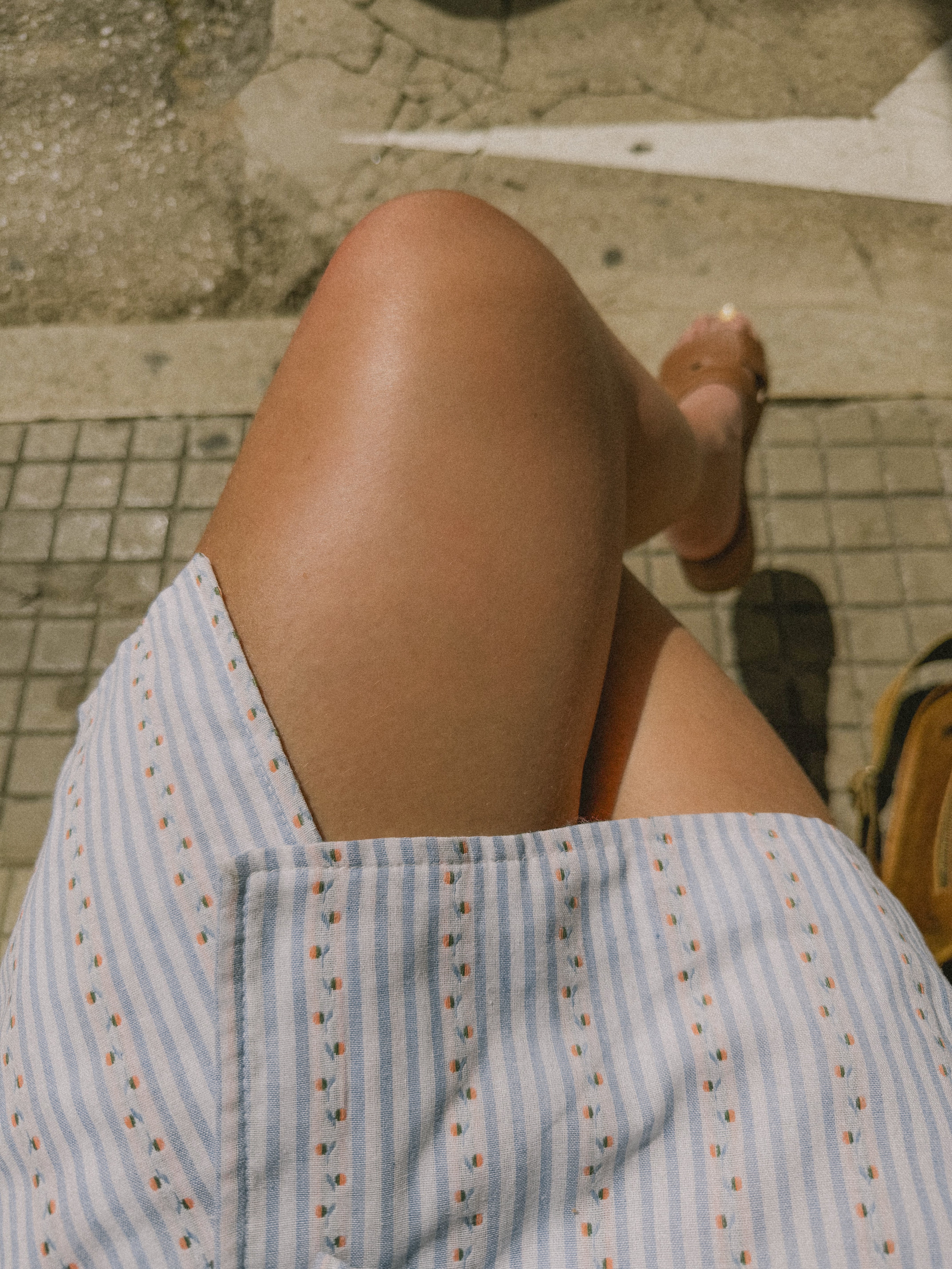 JULIA DRESS BLUE STRIPED