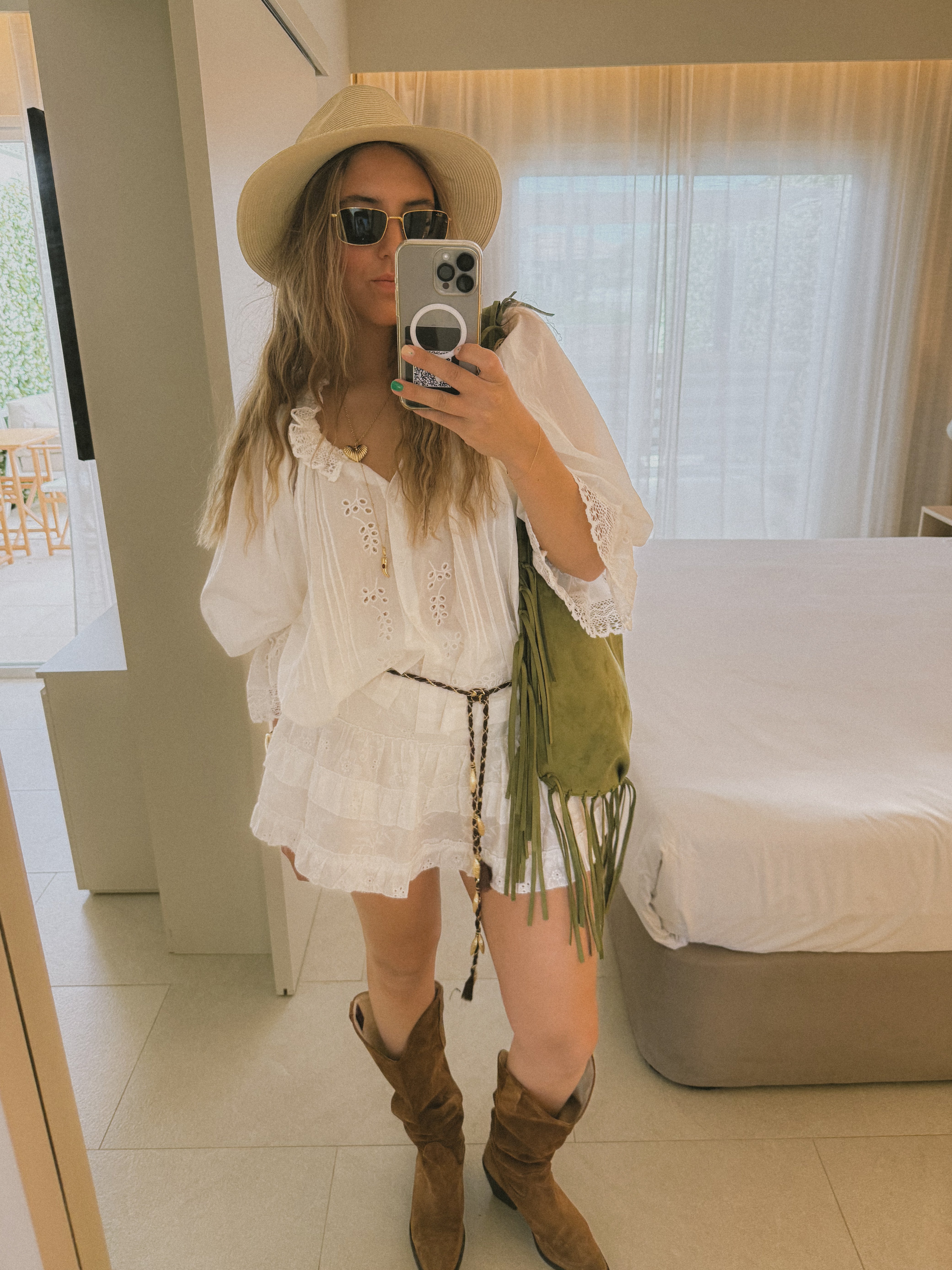 BRODERIE SAAR TOP WHITE