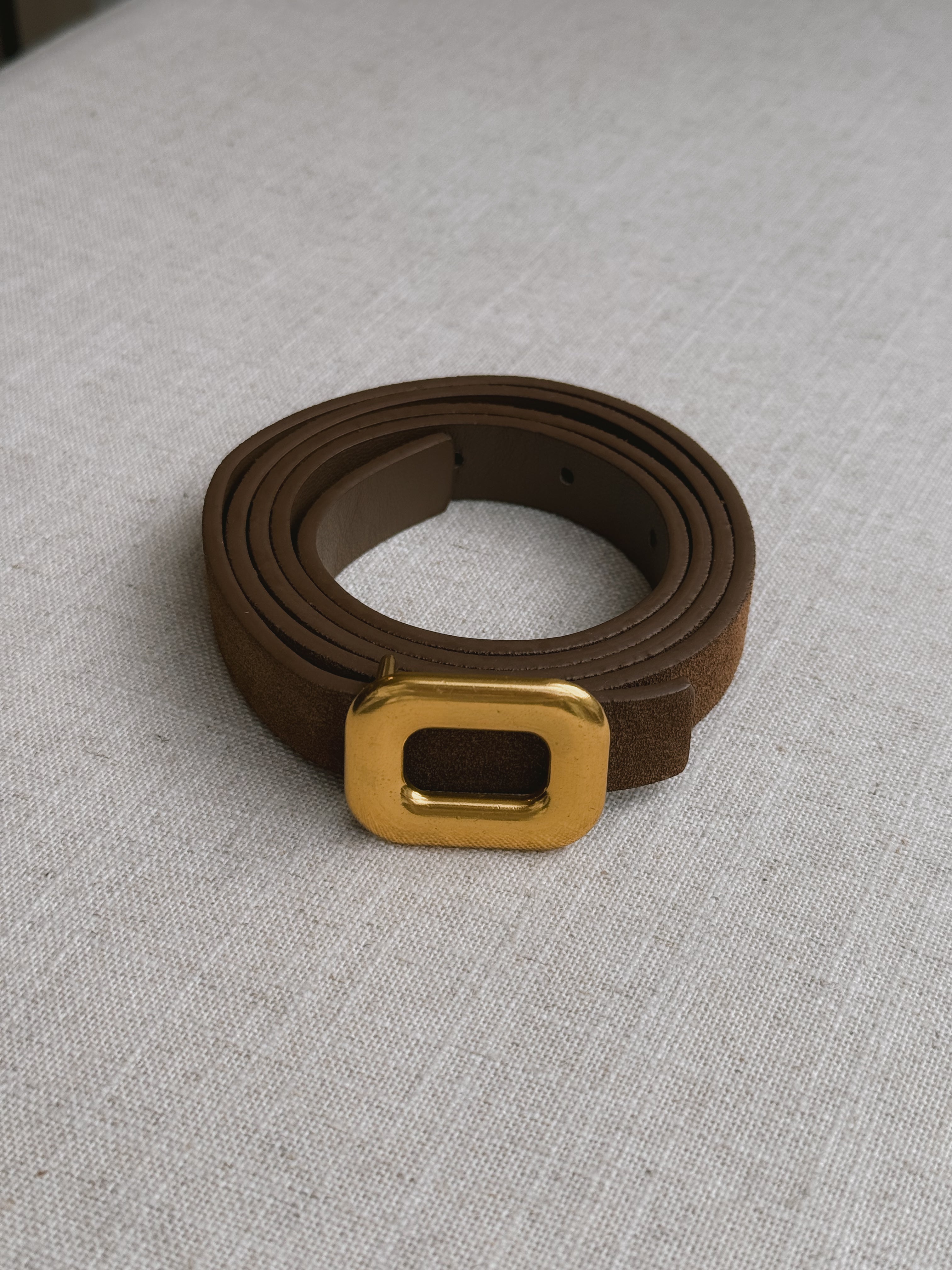 CELESTE LEATHER BELT CHOCO