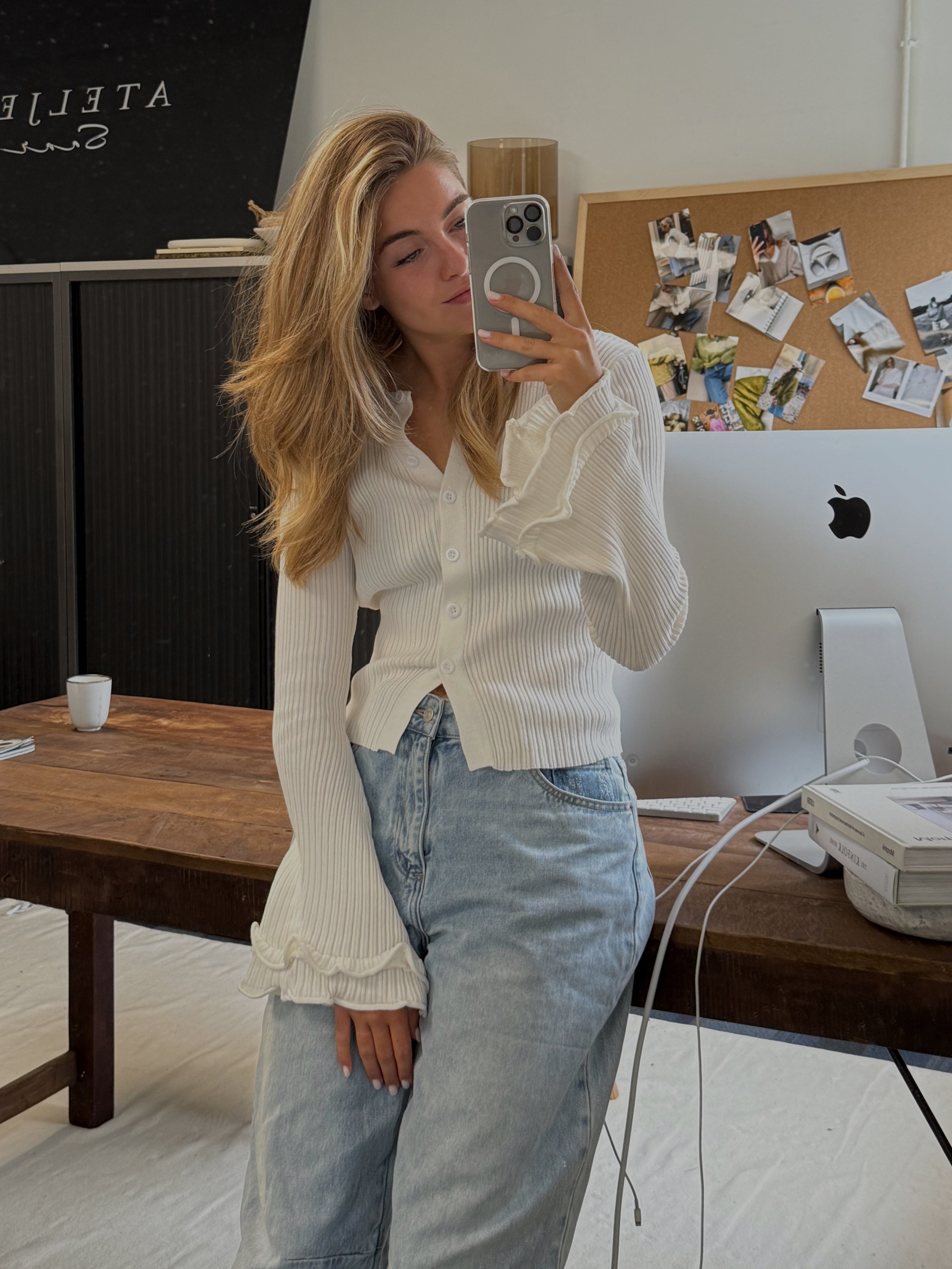 THE CELESTE TOP WHITE