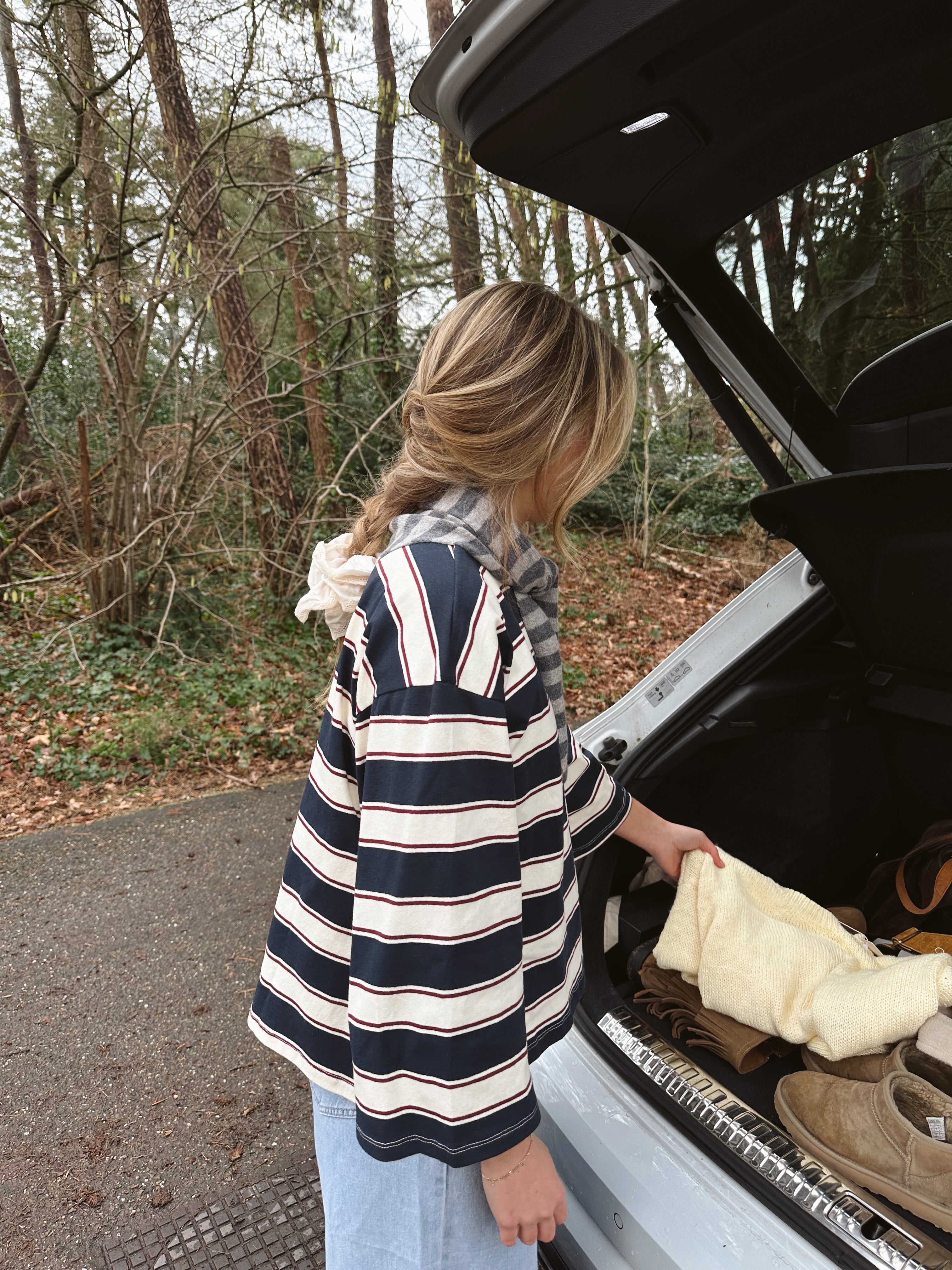 STRIPED ELISE TEE