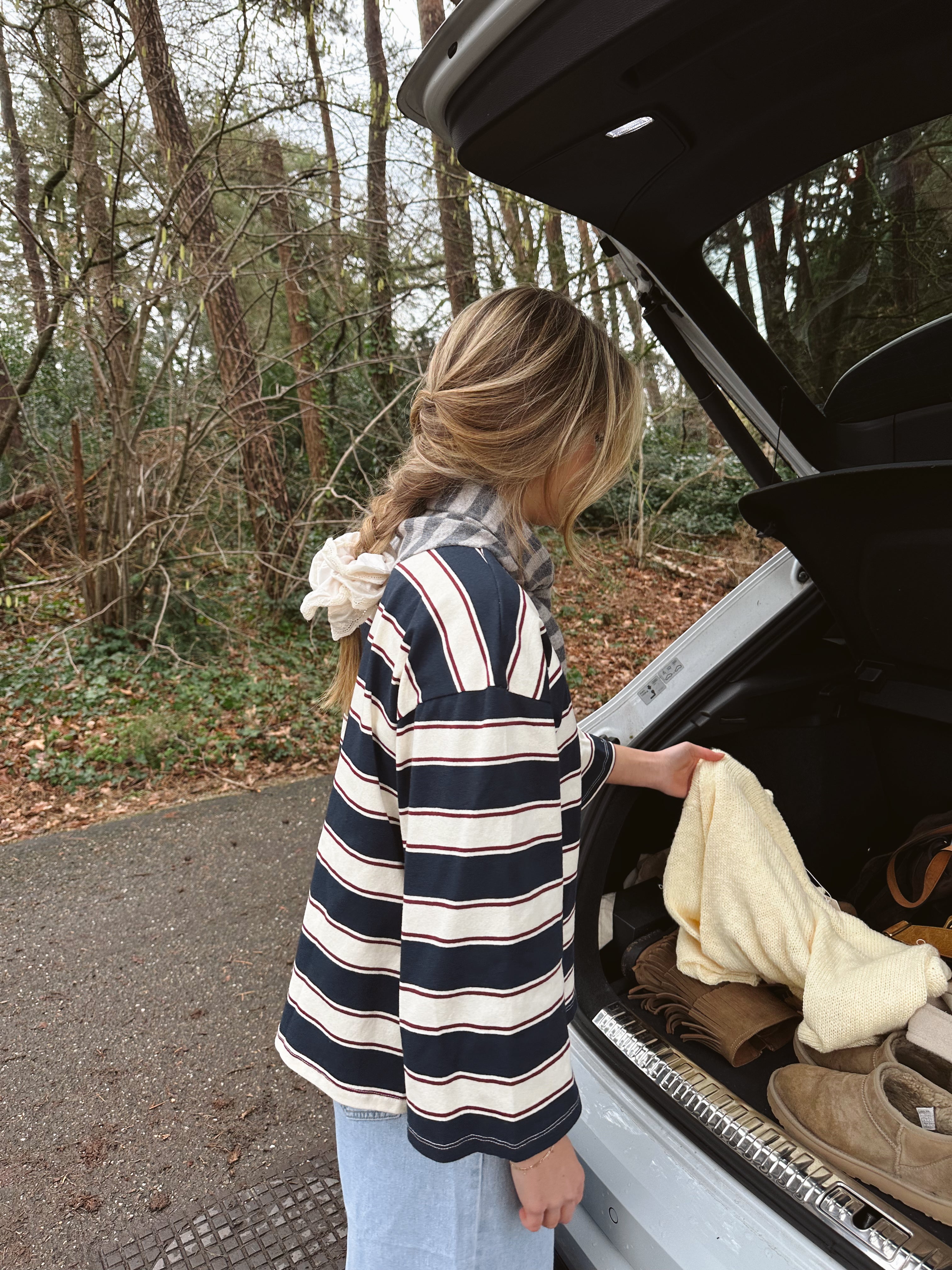 STRIPED ELISE TEE